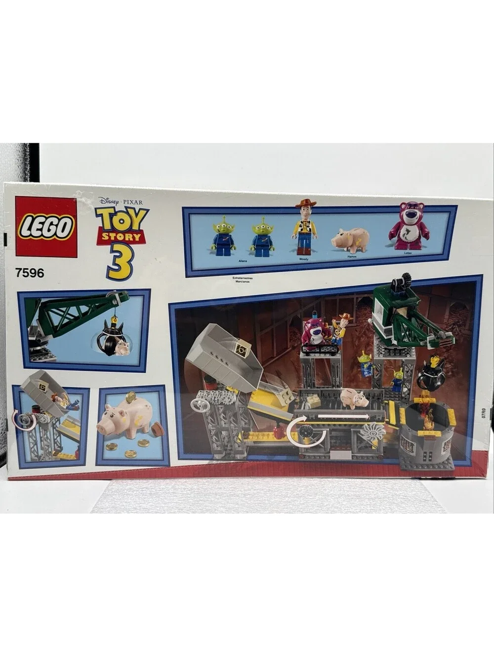 LEGO Toy Story 3 Trash Compactor Escape 2010 #7596 Sealed Disney Pixar 370pc New